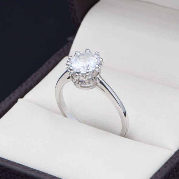 Anillo Compromiso Plata 925 Zirconias Joyeria Alahas ABPS-058