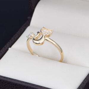 Anillo Oro 14k Zirconias Joyeria Alahas ANO-233