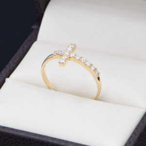 Anillo Oro 14k Zirconias Joyeria Alahas ANO-236