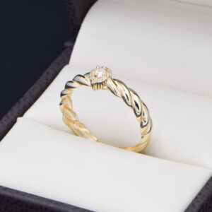 Anillo Oro 14k Zirconias Joyeria Alahas ANO-237