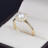 Anillo compromiso Oro 14k zirconias Joyeria Alahas Soloz-401