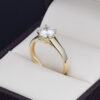 Anillo compromiso Oro 14k zirconias Joyeria Alahas Soloz-402