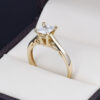 Anillo compromiso Oro 14k zirconias Joyeria Alahas Soloz-403