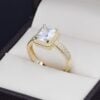 Anillo compromiso Oro 14k zirconias Joyeria Alahas Soloz-405