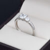 Anillo compromiso Oro 14k zirconias Joyeria Alahas Soloz-408