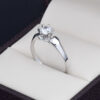Anillo compromiso Oro 14k zirconias Joyeria Alahas Soloz-409