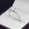 Anillo compromiso Oro 14k zirconias Joyeria Alahas Soloz-410