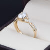 Anillo compromiso Oro 14k zirconias Joyeria Alahas Soloz-411