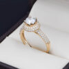 Anillo compromiso Oro 14k zirconias Joyeria Alahas Soloz-415
