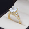 Anillo compromiso Oro 14k zirconias Joyeria Alahas Soloz-417