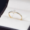 Anillo promesa Oro 14k Zirconias Joyeria Alahas ANO-223