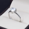 Anillo promesa Oro 14k Zirconias Joyeria Alahas ANO-227