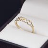 Anillo promesa Oro 14k Zirconias Joyeria Alahas ANO-229