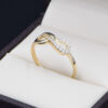 Anillo promesa Oro 14k Zirconias Joyeria Alahas ANO-230