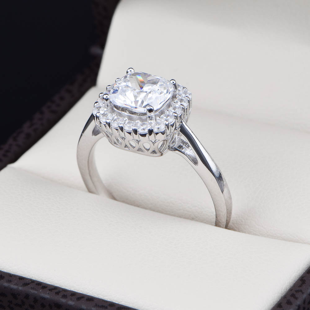 Anillo Compromiso Plata 925 Zirconias Joyeria Alahas ABPS-058