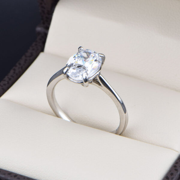 Anillo Compromiso Oro 14k Zirconias Joyeria Alahas SOLOZ-424
