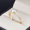 Anillo Compromiso Oro 14k Zirconias Joyeria Alahas SOLOZ-434