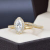 Duo de boda Oro 14k Zirconias Joyeria Alahas DO-192