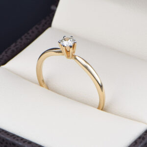 Anillo compromiso Oro 14k Diamantes SDIAM-238
