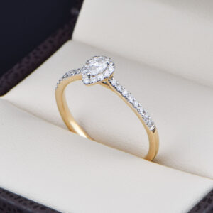 Anillo compromiso Oro 14k Diamantes SDIAM-245