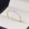 Anillo compromiso Oro 14k Diamantes SDIAM-247