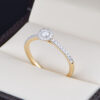 Anillo compromiso Oro 14k Diamantes SDIAM-249