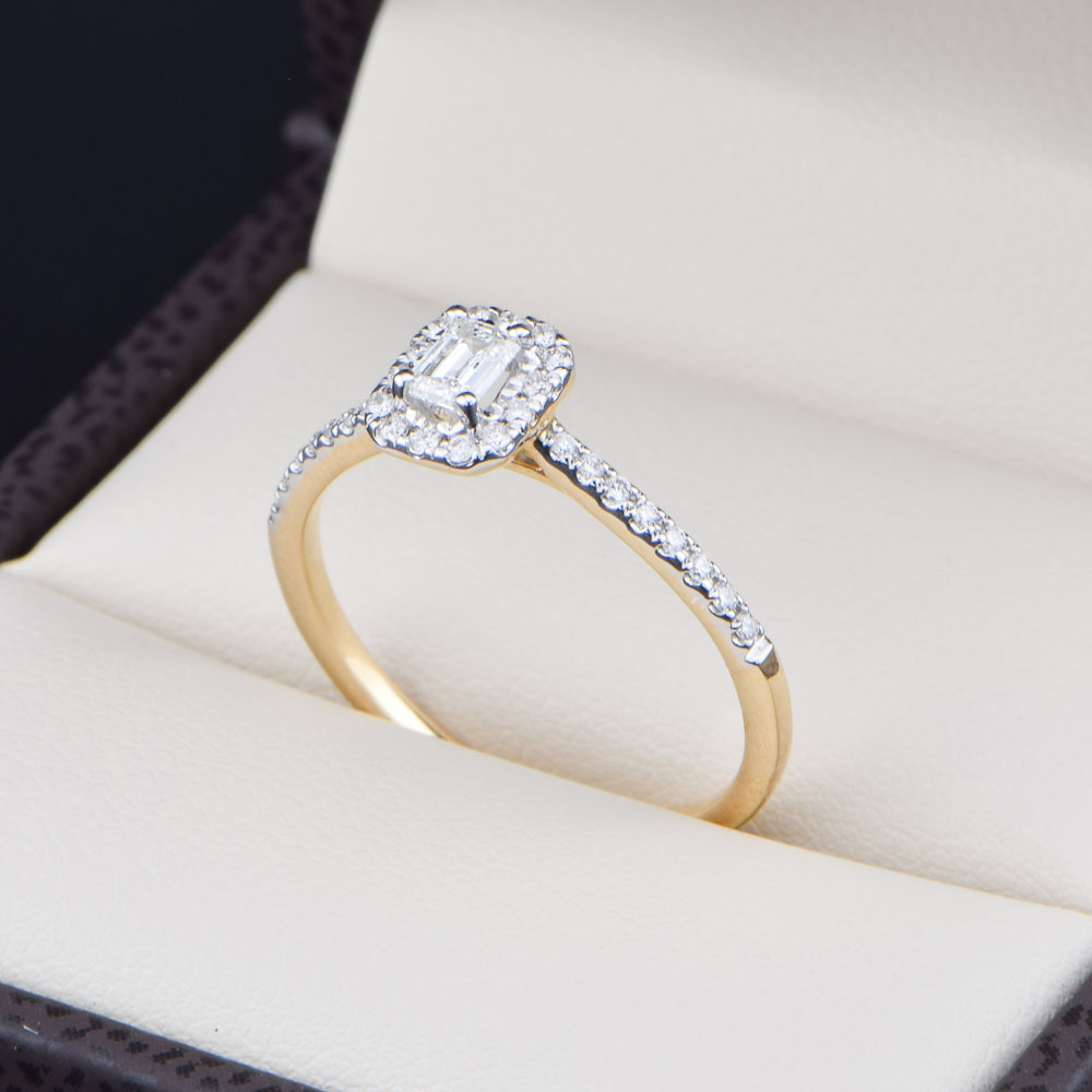 Anillo compromiso Oro 14k Diamantes SDIAM-261