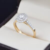 Anillo compromiso Oro 14k Diamantes SDIAM-266