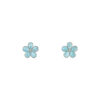 Aretes Plata 925 y Larimar Joyeria Alahas DORP-084