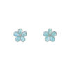 Aretes Plata 925 y Larimar Joyeria Alahas DORP-085
