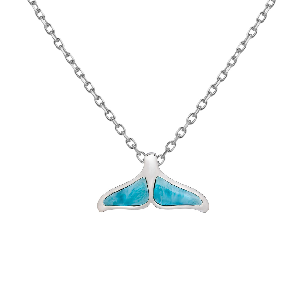 Cadena con dije Plata 925 Larimar Joyeria Alahas CDPM-134