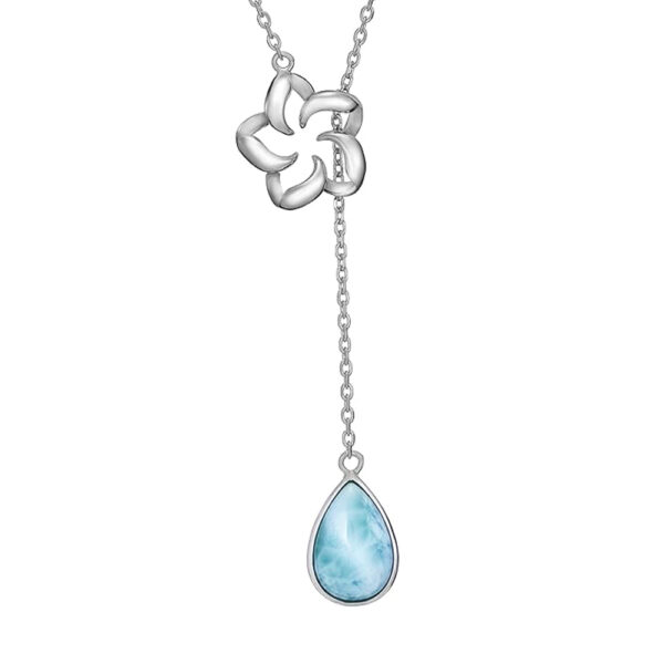 Cadena con dije Plata 925 Larimar Joyeria Alahas CDPM-138
