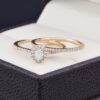 Duo de boda Oro 14k Diamantes Joyeria Alahas DDIAM-101