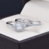 Duo de boda Oro 14k Diamantes Joyeria Alahas DDIAM-104