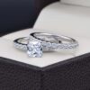 Duo de boda Plata 925 Zirconias Joyeria Alahas ABPD-041