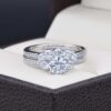 Duo de boda Plata 925 Zirconias Joyeria Alahas ABPD-045
