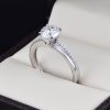 Anillo compromiso Plata 925 Zirconias Joyeria Alahas ABPS-061