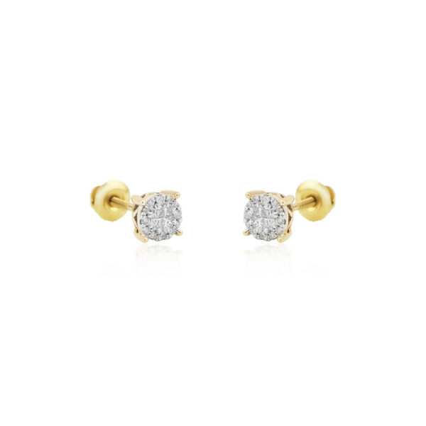 Dormilona en oro 14k con diamantes