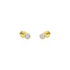 Dormilona en oro 14k con diamantes