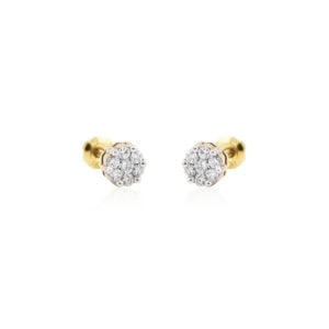 Dormilona en oro 14k con diamantes