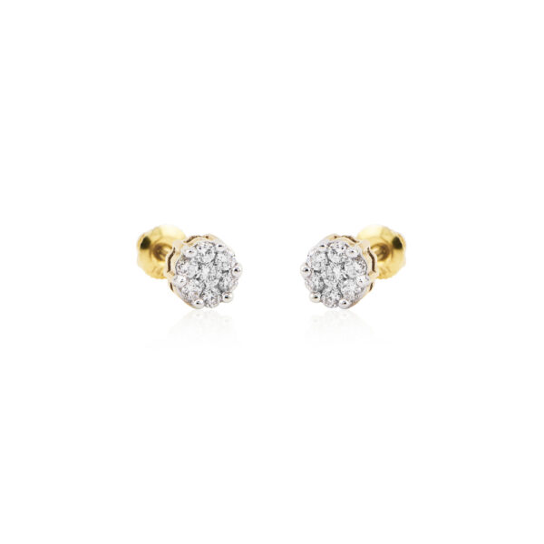 Dormilona en oro 14k con diamantes