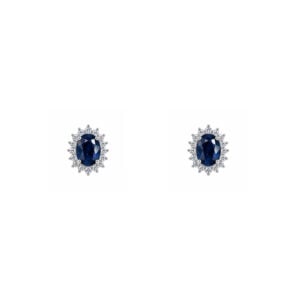 Dormilona en Oro 14k con Zaifro y Diamantes