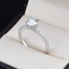 Anillo de compromiso oro 14k con diamante de laboratorio SDIAMLAB-004