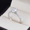 Anillo de compromiso oro 14k con diamante de laboratorio SDIAMLAB-005