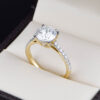 Anillo de compromiso oro 14k con diamante de laboratorio SDIAMLAB-006