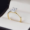 Anillo de compromiso oro 14k con diamante de laboratorio SDIAMLAB-003