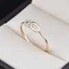 Anillo de promesa oro 14k diamantes AND-004
