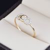 Anillo de promesa oro 14k diamantes AND-005
