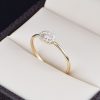 Anillo de promesa oro 14k diamantes AND-006