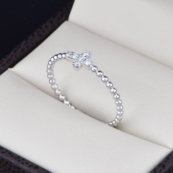 Anillo de oro 14k diamantes AND-010